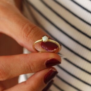 Sade Opal Yüzük