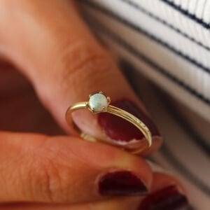 Sade Opal Yüzük