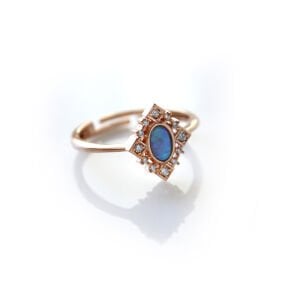 Vintage Mekik Opal Yüzük (Ayarlanabilir)