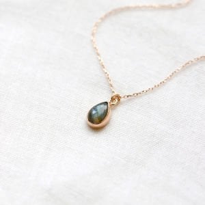 Damla Labradorit Kolye