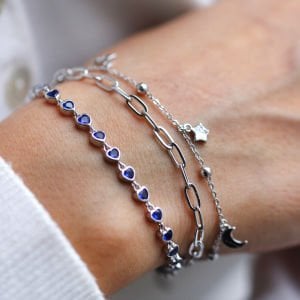 Safir Kalp Su Yolu Bileklik