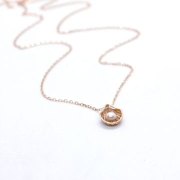 Mini İstiridye İnci Kolye