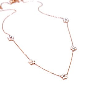 Sıralı Çiçek Kolye