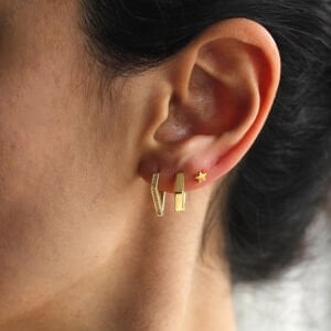 Minimal Yıldız Küpe