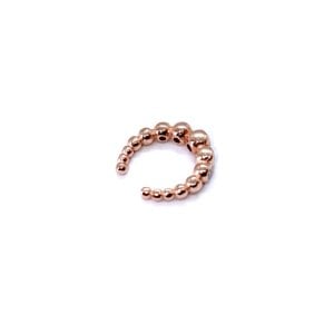 Taşlı Top Top Kıkırdak Küpesi Cuff