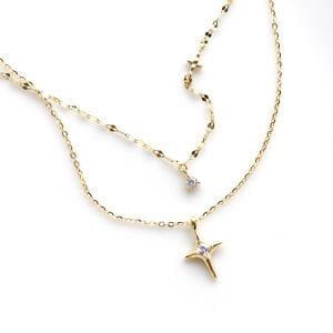 Kutup Yıldızı Kombin Kolye