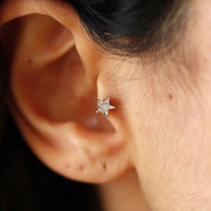 Beyaz Taşlı Yıldız Tragus