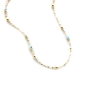 Top Top Mekik Göz Kolye