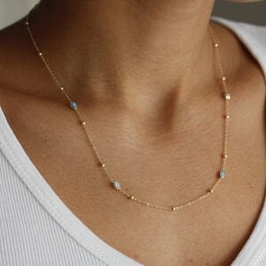 Top Top Mekik Göz Kolye