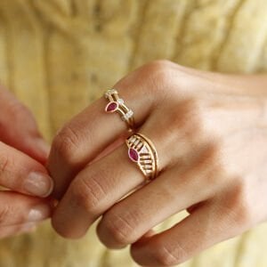 Tasarım Damla Zümrüt Yüzük