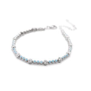 Turkuaz Taşlı Su Yolu Bileklik