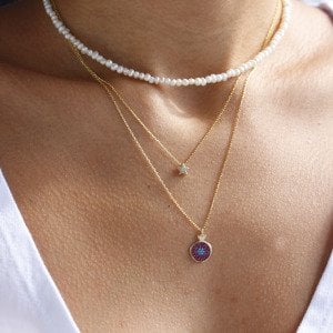 Minimal Sade Yıldız Kolye