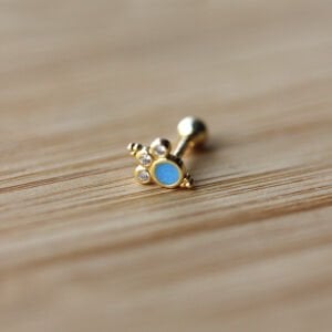 Turkuaz Mineli Üçtaş Tragus