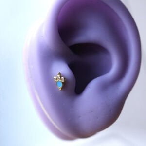 Turkuaz Mineli Üçtaş Tragus