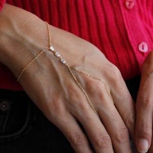 Sıralı Damla Taşlı Şahmeran