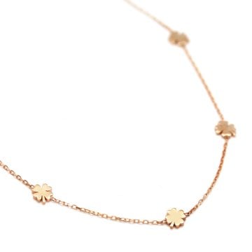 Sıralı Yonca Kolye