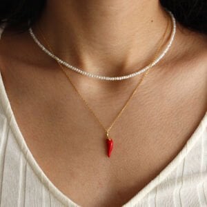 Kırmızı Biber Kolye