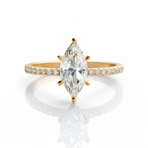 Ice Cut Markiz Tek Taş Yüzük