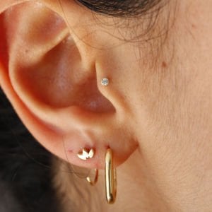 Mini Tek Taş Tragus
