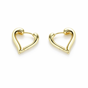 Puffy Kalp Halka Küpe