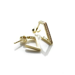 Geometrik Vidalı Küpe