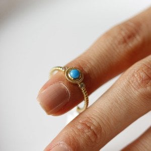 Vintage Turkuaz Yüzük