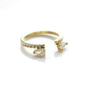 Damla Taşlı Tamamlayıcı Yüzük