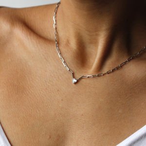 Ataç Zincirli Kalp Kolye