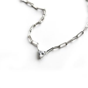 Ataç Zincirli Kalp Kolye