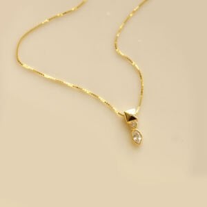 Kare Yuvarlak Markiz Tasarım Kolye