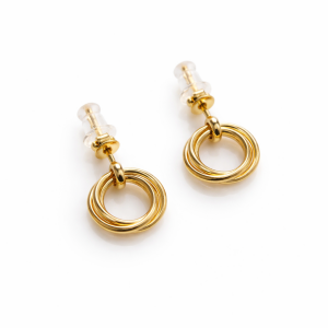 Sallantılı Üç Halkalı Küpe