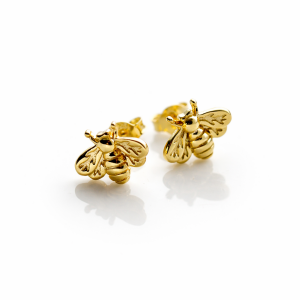 Vidalı Tasarım Arı Küpe