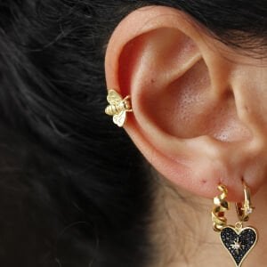 Vidalı Tasarım Arı Küpe