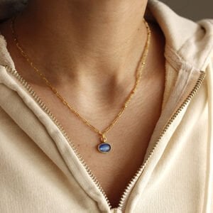 Kyanit Taşlı Tasarım Kolye II