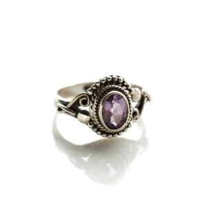 Boho Style Ametist Tasarım Yüzük II