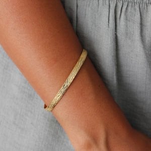 Ağaç Kabuğu Cuff Bileklik (Unisex)
