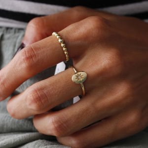 Plaka Kutup Yıldızı Yüzük