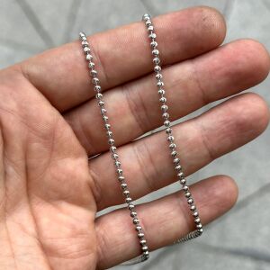İtalyan Kalemli Top Zincir 60 cm
