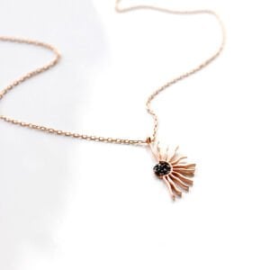 Tasarım Yarım Güneş Kolye