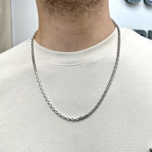 İtalyan Kalın Köşeli Forse Zincir 60 cm
