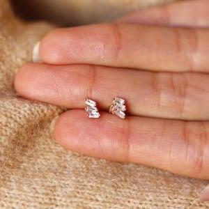 Vidalı Mini Baget Küpe