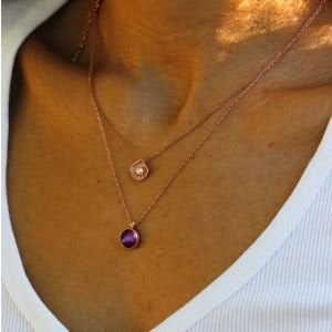 Ametist Taşlı Kolye