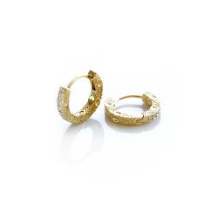 Etnik Desenli Halka Küpe