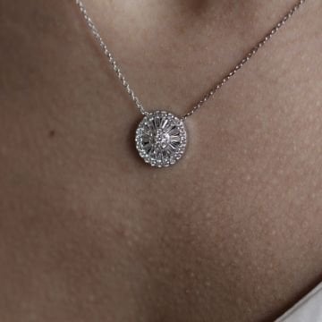 Pırlanta Montur Baget Kolye
