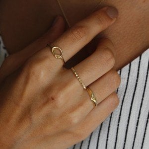 Origami Kalp Yüzük