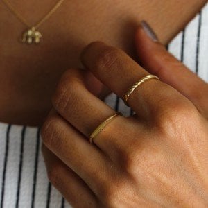 İnce Çizgi Yüzük