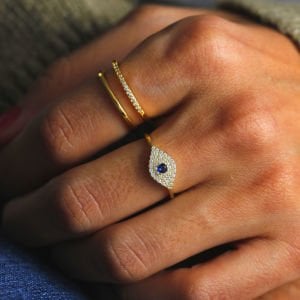 Çift Sıra Yüzük (Ayarlanabilir)