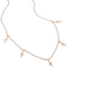 Sıralı Yıldırım Figür Kolye