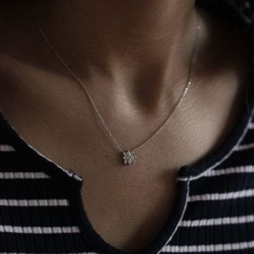 Mini Kar Tanesi Baget Kolye