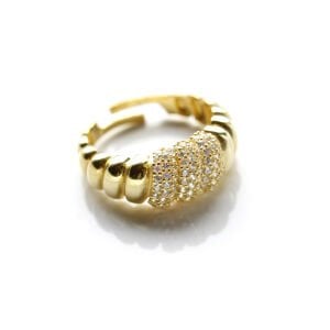 Taşlı Bomb Yüzük (Ayarlanabilir)